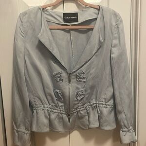 Light blue jacket. Never worn